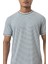 Yatay Çizgili Bisiklet Yaka T-Shirt 5