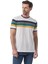 Yatay Çizgili Bisiklet Yaka T-Shirt 2