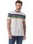 Yatay Çizgili Bisiklet Yaka T-Shirt 3
