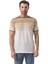 Yatay Çizgili Bisiklet Yaka T-Shirt 1
