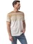 Yatay Çizgili Bisiklet Yaka T-Shirt 3