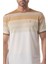 Yatay Çizgili Bisiklet Yaka T-Shirt 5
