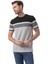 Yatay Baskılı Bisiklet Yaka T-Shirt 2