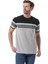 Yatay Baskılı Bisiklet Yaka T-Shirt 3