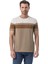 Yatay Baskılı Bisiklet Yaka T-Shirt 1