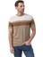 Yatay Baskılı Bisiklet Yaka T-Shirt 2