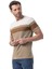 Yatay Baskılı Bisiklet Yaka T-Shirt 3