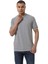 Yatay Çizgili Bisiklet Yaka T-Shirt 2