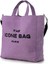 Lila The Icone Bag Paris Işlemeli Tote Kadın Kol Çantası Ve Omuz Çantası 4