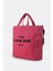 Fuşya The Icone Bag Paris Işlemeli Tote Kadın Kol Çantası Ve Omuz Çantası 3