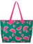 Ananas Desenli Fermuarlı Cepli Plaj Çantası 50cmx34cmx9cm 2
