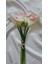 Yapay Calla Galla Gala Çiçeği Beyaz - Pembe 35 cm . 2