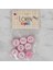 Loren Crafts Pembe 8 Li Balık Düğme - 571 1