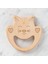 Hobi Baby Kedi Figürlü Organik Ahşap Diş Kaşıyıcı 1