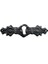 Antika Tarz Dekoratif Pirinç Anahtar Ağızlığı - 28X104MM Oksit 1