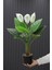 Yapay Ağaç Çiçekli Spatifilyum Bitkisi 70 cm (9 Yaprakli-3 Çiçekli) 3