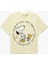 Snoopy Baskılı Bisiklet Yaka Kısa Kollu Pamuklu Lisanslı Tişört 1