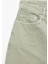 Normal Bel Pamuklu Cep Detaylı Bermuda Loose Fit Jean Şort 4
