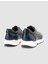 %100 Hakiki Deri Lacivert Erkek Spor Ayakkabı 3