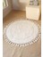 Nora Yuvarlak Banyo Paspası %100 Pamuk 90X90 Ekru 1
