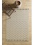 Boho Karo Desen Bej Elit Bukleli Sisal Halı Salon Oturma Odası Dış Mekan Halısı Dayanıklı 1