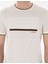 Erkek Ekru Slim Fit Tişört 50302549-VR019 6