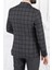 Erkek Slim Fit Sivri Yaka Yelekli Gri Ekose Kombin Takım Elbise 5