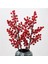 3 Adet Yapay Çiçek Kokina Uzun Dal 63 cm Yılbaşı Çiçeği Red Berry 1
