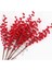 3 Adet Yapay Çiçek Kokina Uzun Dal 63 cm Yılbaşı Çiçeği Red Berry 2