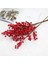 3 Adet Yapay Çiçek Kokina Uzun Dal 63 cm Yılbaşı Çiçeği Red Berry 3