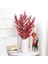 3 Adet Yapay Çiçek Kokina Uzun Dal 63 cm Yılbaşı Çiçeği Red Berry 5