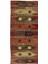 194 x 426 cm Eski El Dokuma Ethnik Yolluk Kilim. Rustik Düz Dokuma Koridor Kilimi. Yün 1