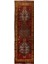 145 x 440 cm Eşsiz El Dokuması Eski Yün Köy Halısı 1