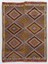 182 x 240 cm Çok Renkli Geometrik Desenli Eski Dekoratif El Dokuması Cicim Kilim 1