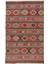 150 x 238 cm Çok Renkli El Dokuması Yün Kilim. 1970'LERDEN Düz Dokuma Kilim 1
