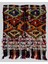 94 x 105 cm Çok Renkli El Dokuması Eski Kilim, Geleneksel Duvar Askısı 1
