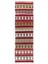 102 x 328 cm Geometrik Tasarımlı El Dokuma Eski Anadolu Yolluk Kilim Halı (Düz Dokuma) 1