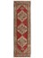 100 x 310 cm Antika El Yapımı Türk Oushak Runner. Türünün Tek Örneği Yün Halı. 1