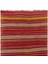 140 x 435 cm El Yapımı Renkli Çizgili Kilim Yolluk. Eski Kırmızı Koridor Halısı 2
