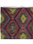 183 x 320 cm Geometrik Desenli Eski El Dokuma Türk Yünü Kilim 'düz Dokuma' 4