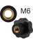 10 Adet M6 Dişi Topuz Vidaları M6 x 32MM Dişi Dişli Yıldız Kafa Sıkma Topuzu Kavrama Siyah (Yurt Dışından) 4