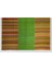 285 x 363 cm Modern Çift Taraflı Yün Kilim, Özel Seçenekler Mevcut, Çizgi Desenli Yeşil Kilim 2