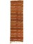 152 x 470 cm El Dokuma Eski Çizgili Türk Kilimi. Düz Dokuma Yolluk Halı. Yün 1