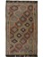 193 x 370 cm Eski Dekoratif El Dokuması Cicim Kilim. Yün. Jijim Kilim 1