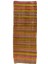 140 x 370 cm El Dokuma Eski Yolluk Kilim, Yün Halı, Düz Dokuma Halı, Mutfak Halısı 1