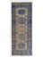 144 x 357 cm Bej ve Lacivert Renklerde El Yapımı Eski Uşak Yolluk Halısı 1
