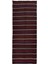 125 x 320 cm Çizgili Desenli El Dokuma Türk Kilimi, Düz Dokuma Çok Renkli Kilim, Yün 1