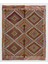 150 x 190 cm Eski El Dokuması Cicim Kilim, Elmas Desenli Işlemeli Cicim Halı, Yün 1