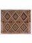 150 x 190 cm Eski El Dokuması Cicim Kilim, Elmas Desenli Işlemeli Cicim Halı, Yün 4