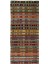 152 x 340 cm El Dokuması Eski Kilim Yolluk. Geometrik ve Çizgili Desenli Koridor Halısı 1